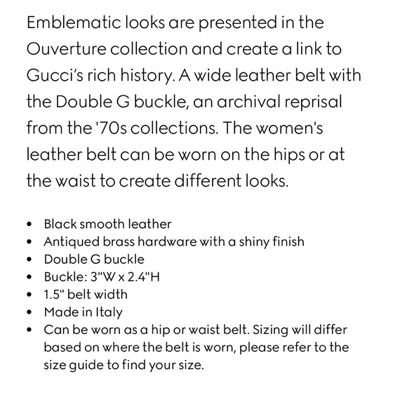 Gucci 2015 re-edition Marmont wide GG buckle belt size 80 - Picture 8 of 8